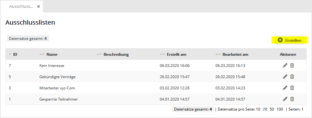 Abonnentenlisten in Newsletter-Marketing-Center.de